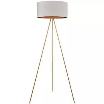 Торшер на треноге Lumion Tapioka 8077/1F золото/белый, металл/текстиль E27 1*60W 220V
