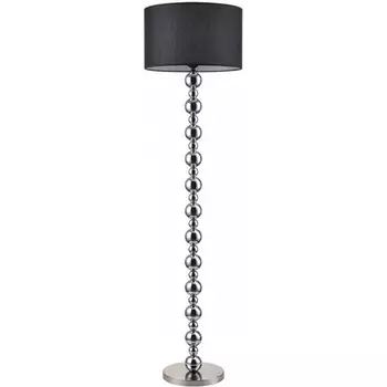 Торшер Lumion Navila 8079/1F хром/черный металл/текстиль E27 1*60W 220V шарики