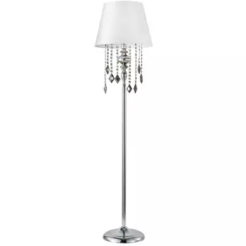 Торшер Crystal Lux MERCEDES PT1 CHROME/SMOKE с подвесками