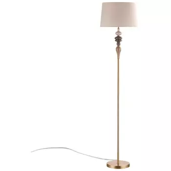 Торшер Odeon Light Homi 5040/1F античн.бронза/беж.абажур/металл/керамика E27 1*60W