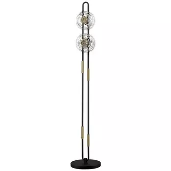 Торшер Odeon Light Magnet 5407/23FL черный/золотой/металл/стекло LED 23W 3000K 1940Лм