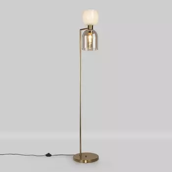 Торшер с выключателем 01085/2 Eurosvet Tandem латунь