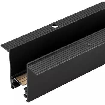 Трек 1м встраиваемый (шинопровод магнитный) 24V MAG-TRACK-2538-F-1000 (BK) (Arlight, IP20 Металл, 3 года) 034225