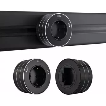 Трековая розетка Arte Milano Am-track-sockets 380011TS/ES Black