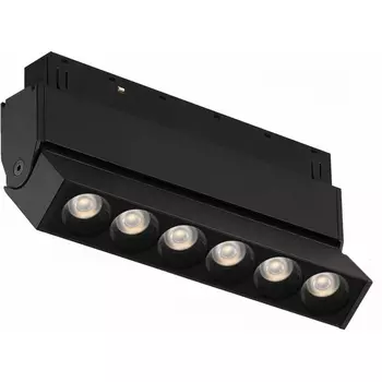 Трековый магнитный светильник 48V iLedex Vision48/22 4822-003-L120-6W-38DG-3000K-BK