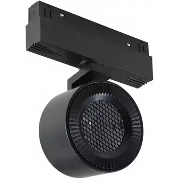 Трековый магнитный светильник 48V iLedex Vision48/22 4822-010-D82-12W-38DG-3000K BK (WALL WASHER)