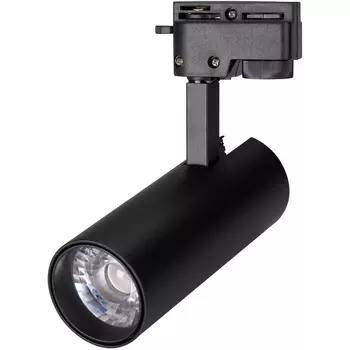 Трековый однофазный светильник светодиодный 220V LGD-GERA-2TR-R55-10W Warm3000 (BK, 24 deg) (Arlight, IP20 Металл) 025938