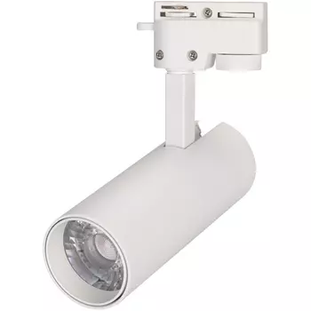 Трековый однофазный светильник светодиодный LGD-GERA-2TR-R55-10W Warm3000 (WH, 24 deg, 230V) (Arlight, IP20 Металл) 025904(1)