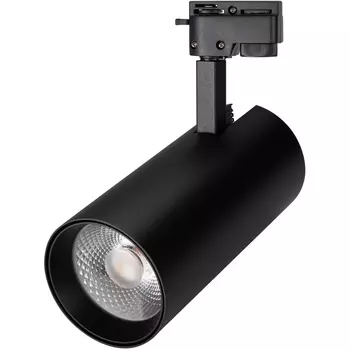 Трековый однофазный светильник светодиодный LGD-GERA-2TR-R90-30W Warm3000 (BK, 24 deg, 230V) (Arlight, IP20 Металл) 025950(1)
