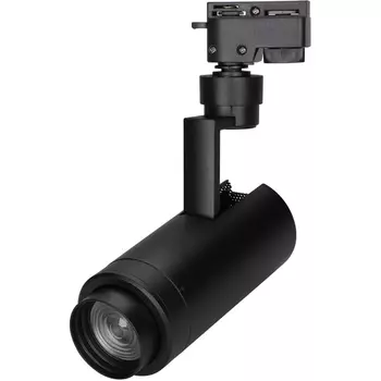 Трековый однофазный светильник светодиодный LGD-ZEUS-2TR-R67-10W Warm3000 (BK, 20-60 deg, 230V) (Arlight, IP20 Металл) 025941(1)