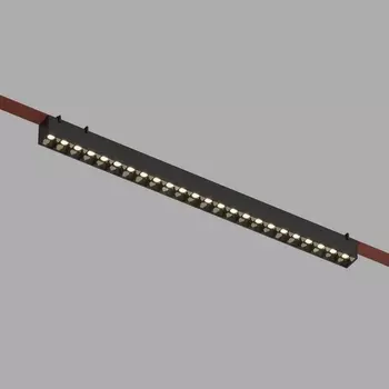 Трековый светильник низкоковольтный для ременной системы LED 48V Denkirs Belty Grill DK5573-BK