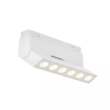 Трековый светильник 48V светодиодный магнитный AM Group MAGNET GLASSES MAGNET AM418 LL-20B-6T-6W 4000K WH