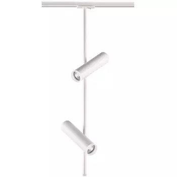 Светильник трековый однофазный трехжильный IP20 2*50W 220V NT19 081 белый Novotech Batra 370576