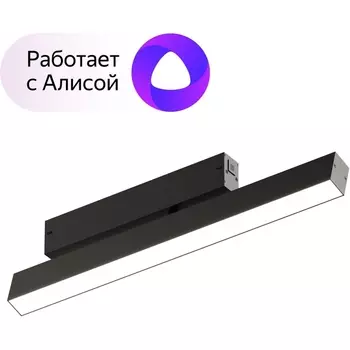 Трековый однофазный светильник LED с ПДУ и голосовым управлением 220V Denkirs Smart DK8018-BK WIFI (Умный дом, Алиса)