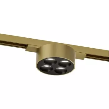 Трековый светильник LED для магнитного шинопровода Denkirs Shine Grill DK5772-SB 48V 6W сатинированная латунь