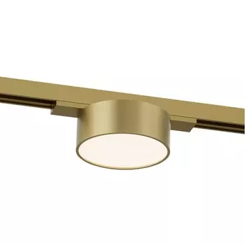 Трековый светильник LED для магнитного шинопровода Denkirs Shine Flow DK5761-SB 48V 6W, сатинированная латунь