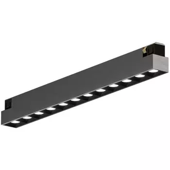 Трековый светильник LED для магнитного шинопровода Denkirs Shine Grill DK5771-DN 48V 10W темный никель