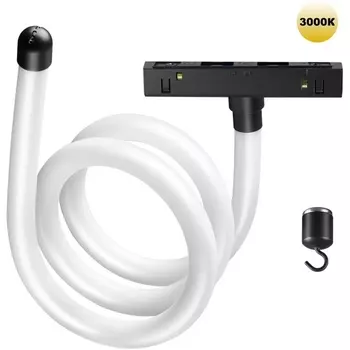 Трековый светильник гибкий для низковольтного шинопровода FLUM Novotech Ramo 359137 KONST IP20 LED 3000К 14W 48V 1400Лм