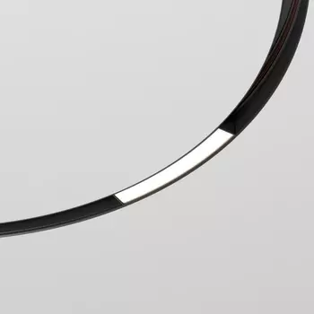 Трековый светильник магнитный LED 48V для радиусного шинопровода Elektrostandard Slim Magnetic 85179/01 8W 4200K Planar чёрный ? 800мм