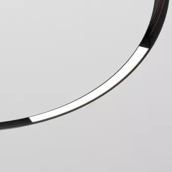 Трековый светильник магнитный LED 48V для радиусного шинопровода Elektrostandard Slim Magnetic 85180/01 16W 4200K Planar чёрный ? 800мм