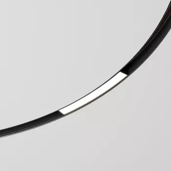 Трековый светильник магнитный LED 48V для радиусного шинопровода Elektrostandard Slim Magnetic 85181/01 8W 4200K Planar чёрный ?1200мм