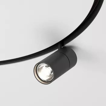 Трековый светильник магнитный LED 48V для радиусного шинопровода Elektrostandard Slim Magnetic 85187/01 20W 4200K Comfi чёрный ? 800мм