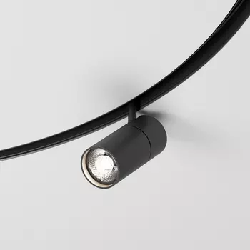 Трековый светильник магнитный LED 48V для радиусного шинопровода Elektrostandard Slim Magnetic 85189/01 12W 4200K Comfi чёрный ? 1200мм