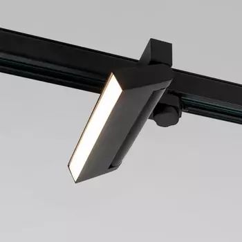 Трековый светильник для трехфазного шинопровода черный Вт Elektrostandard Arda 85019/01