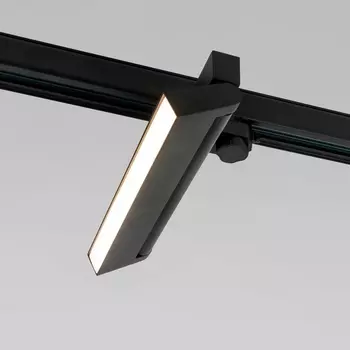 Трековый светильник для трехфазного шинопровода черный Вт Elektrostandard Arda 85020/01
