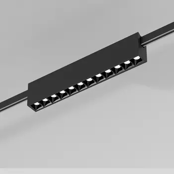Трековый светильник низковольтный LED 24V Elektrostandard Esthetic Magnetic 12W 3000K (чёрный) 85121/01