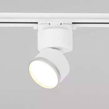 Трековый светильник LED 220V Elektrostandard Impact 85514/01 белый матовый/серебро 10W 4200К однофазный