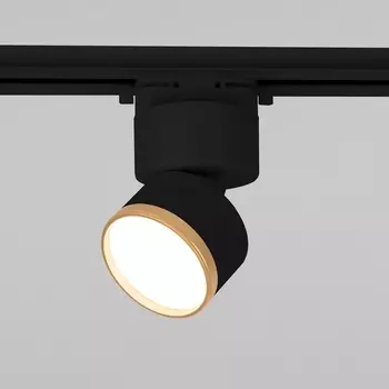 Трековый светильник LED 220V Elektrostandard Impact 85514/01 чёрный матовый/золото 10W 4200K однофазный