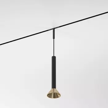 Трековый светильник магнитный LED 24V Elektrostandard Mini Magnetic 85164/01 3W 3000K (черный/латунь)