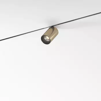 Трековый светильник магнитный LED 24V Elektrostandard Mini Magnetic 85202/01 5W 3000K латунь/черный