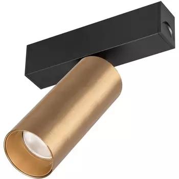 Трековый светильник магнитный LED MAG-SPOT-25-R90-9W Day4000 (BK-GD, 30 deg, 24V) (Arlight, IP20 Металл) 035000(1)