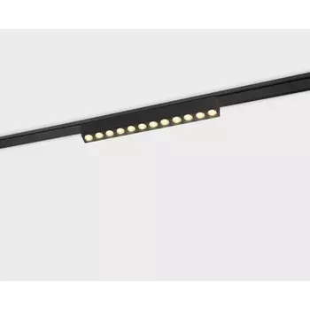 Трековый светильник LED магнитный 12W 48V Italline IT09-9010 black 3000K