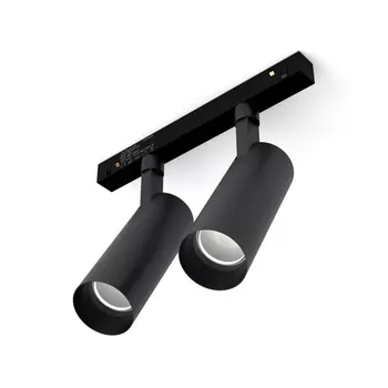 Трековый светильник LED 48V магнитный 16V 48W RAUMBERG MGSPOT2X8 Bk 3000K Raumberg