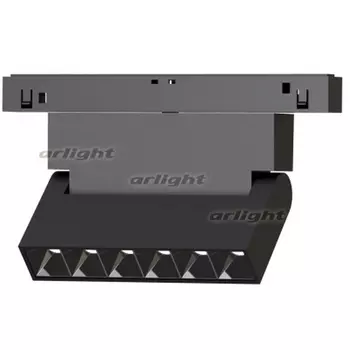 Трековый светильник магнитный 48V MAG-ORIENT-LASER-FOLD-S195-6W Day4000 (BK, 30 deg, 48V) (IP20 Металл) Arlight 034606