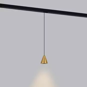 Трековый светильник светодиодный 48V магнитный 5W 4200K Event (латунь) Elektrostandard Slim Magnetic 85039/01