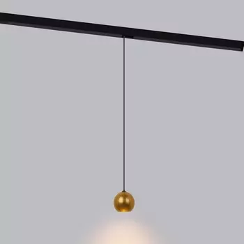 Трековый светильник светодиодный 48V магнитный 5W 4200K Event (латунь) Elektrostandard Slim Magnetic 85040/01