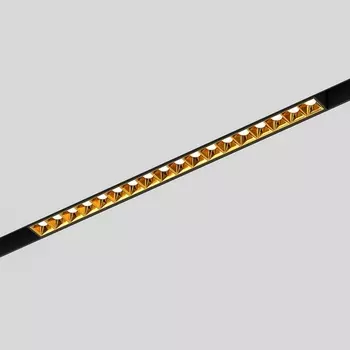 Трековый светильник светодиодный 48V магнитный Elektrostandard Slim Magnetic 18W 4000K Artas чёрный/золото 85104/01