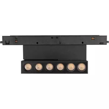 Трековый светильник магнитный MAG-ORIENT-DOTS-FOLD-S195-6W Warm3000 (BK, 30 deg, 48V) (Arlight, IP20 Металл) 042013