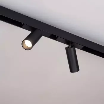 Трековый светильник магнитный MAG-SPOT-25-R90-9W Warm3000 (BK, 30 deg, 24V, DALI) (Arlight, IP20 Металл) 046310