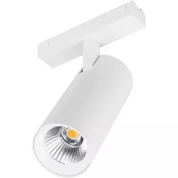 Трековый светильник магнитный MAG-VIBE-SPOT-R55-18W Warm3000 (WH, 24 deg, 48V) (Arlight, IP20 Металл) 044479
