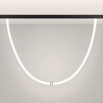 Трековый светильник магнитный с гибким неоном MAG-ORIENT-TUBE-ELASTIC-R25-L5000-70W Day4000 (BK, 360 deg, 48V) (Arlight, IP20 Металл) 044338