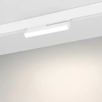 Трековый светильник магнитный с гибким неоном MAG-ORIENT-FLAT-FOLD-S230-12W Warm3000 (WH, 80 deg, 48V DALI) (Arlight, IP20 Металл) 035858(1)