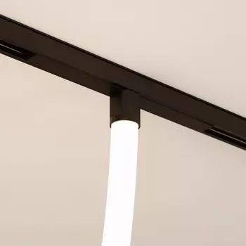 Трековый светильник магнитный с гибким неоном MAG-ORIENT-TUBE-ELASTIC-R25-L2500-35W Warm3000 (BK, 360 deg, 48V, DALI) (Arlight, IP20 Металл) 044332