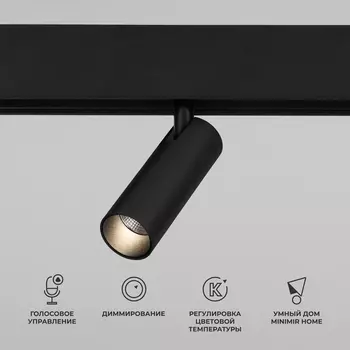 Трековый светильник с голосовым управлением 48V магнитный светодиодный Elektrostandard Slim Magnetic 85070/01 a063530 WIFI (Умный дом)