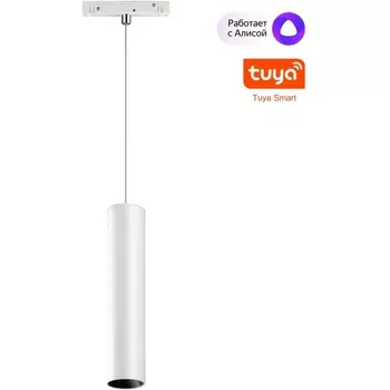 Трековый светильник светодиодный низковольтный диммируемый Novotech Flum 359499 SHINO белый 12W 48V 3000-6500K