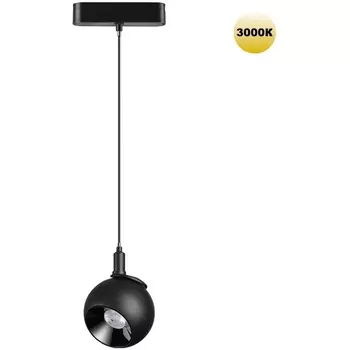 Трековый светильник Novotech Smal 359264 SHINO черный для низковольтного шинопровода IP20 LED 12W 48V 960Лм 3000К